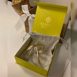 Kendra Scott Tiana Gold Pinch Bracelet Set